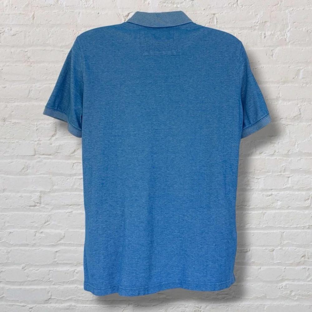 Banana Republic Men’s Blue Polo Shirt Size Large 100% Cotton Casual Classic